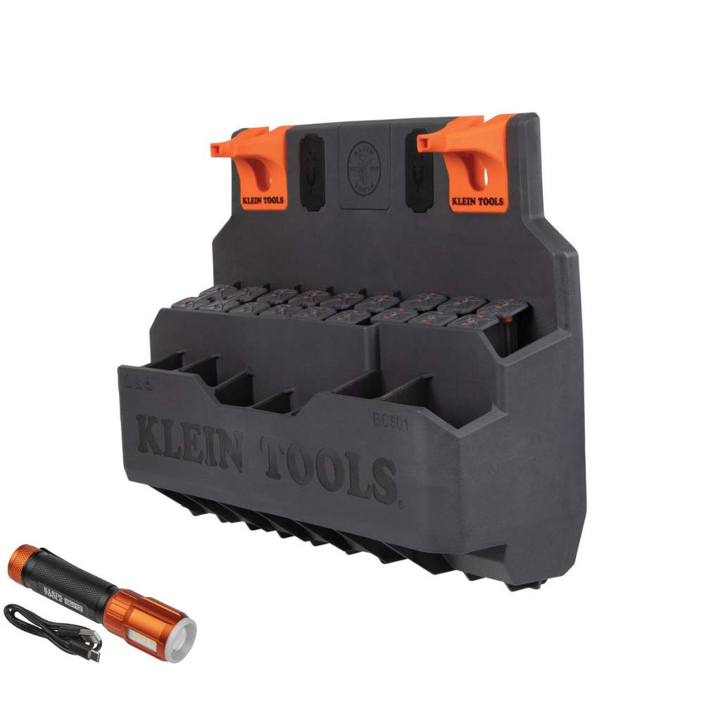 Klein Tools Hard Tool Storage Module for Klein Bucket Work Center with Free Flashlight from GME Supply